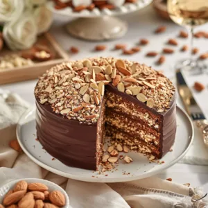 Bolo de Brigadeiro Gourmet com Amêndoas