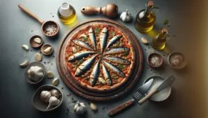 Receita da Pizza de Sardinha ao Alho e Óleo