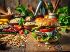 Receita de Hambúrguer Vegano: Sabor e Sustentabilidade em Cada Mordida