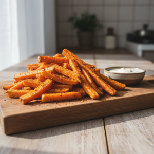 Batata Doce Palito na Air Fryer: Páprica Doce, Azeite e Sabor!