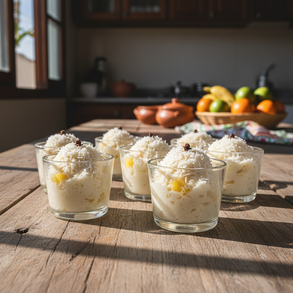 Beijinho de Abacaxi e Coco Fresco: Venda em Copinhos