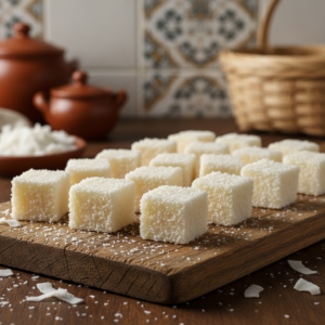 Como Fazer Cocada Branca de Corte Tradicional para Vender em Feiras
