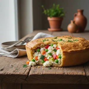 Empada de Liquidificador: Legumes Frescos e Ricota para um Lanche Leve