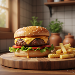 Hambúrguer Caseiro na Air Fryer: Suculento e Rápido para o Jantar