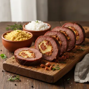 Lagarto Recheado com Linguiça e Queijo: Festa Familiar Perfeita