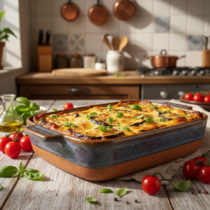 Lasanha de Berinjela Gratinada Sem Carne: Leveza e Sabor em Camadas