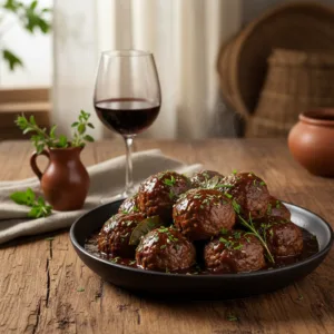 Molho Gourmet Fácil e Rápido para Almôndegas com Vinho Tinto e Ervas