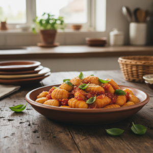 Nhoque de Batata Doce Saudável com Molho de Tomate Fresco
