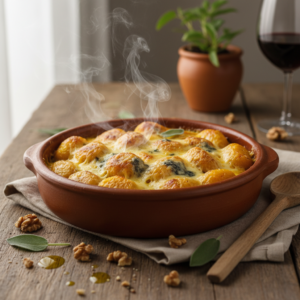 Nhoque Gratinado de Abóbora com Gorgonzola: Sabor Inesquecível