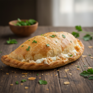 Pastel Assado de Frango com Catupiry: Lanche Prático e Leve