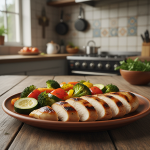 Peito de Frango Grelhado Suculento com Legumes para Dieta: Receita Perfeita