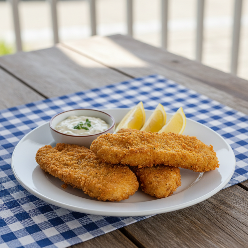 Peixe Frito Crocante: Sabor de Praia com Molho Tártaro Caseiro