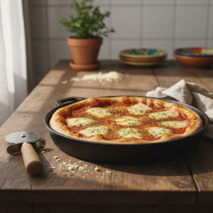 Pizza de Frigideira Rápida: Lanche da Tarde em Minutos!