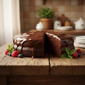 Receita de Bolo de Chocolate Fácil: Perfeito com Cobertura Simples