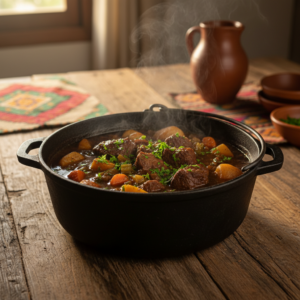 Receita de Carne de Panela com Cerveja Preta e Batatas para Dias Frios