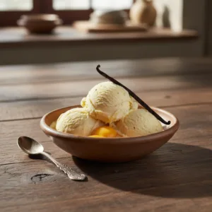 Receita de Sorvete de Creme Caseiro Tradicional: Gema & Baunilha