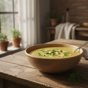 Sopa de Mandioquinha com Frango Desfiado Cremosa e Rápida: Receita Perfeita