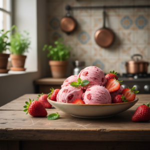 Sorvete Caseiro de Morango: Cremoso, Fácil e Sem Máquina!