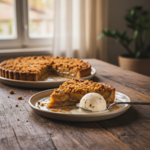 Torta de Banana Caramelizada com Farofa Crocante: Sabor Inesquecível