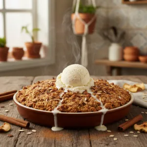 Torta de Maçã Crocante com Canela e Aveia: Uma Delícia Sem Glúten