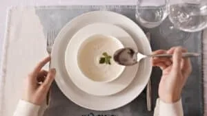 Sopa Creme de Abóbora com Carne Seca Desfiada no Liquidificador